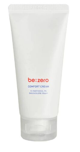 DERMA FACTORY. Гипоаллергенный успокаивающий крем для лица с пантенолом и гвайазуленом BE ZERO, 80мл