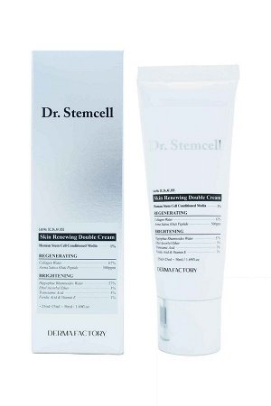 DERMA FACTORY. Восстанавливающий крем для лица со стволовыми клетками Dr.Stemcell Skin Renewing 50мл