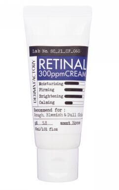 DERMA FACTORY. Крем для лица концентрированный с ретиналем, RETINAL 300PPM CREAM, 30мл
