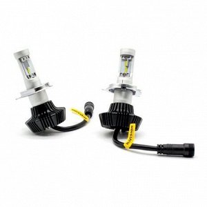 Лампа светодиодная HiVision Z2 Premium H4 (P43t, T16), 12В, 25/25Вт (соответствует 60/55Вт), 6000К, комплект 2 шт