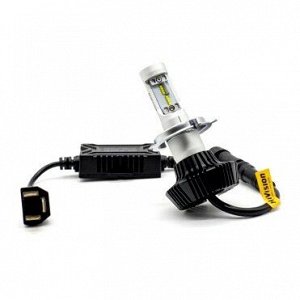 Лампа светодиодная HiVision Z2 Premium H4 (P43t, T16), 12В, 25/25Вт (соответствует 60/55Вт), 6000К, комплект 2 шт