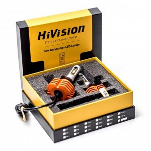 Лампа светодиодная HiVision Z1 PRO HB3 (9005) (P20d, T12), 12В, 20Вт (соответствует 65Вт), 6000К, комплект 2 шт