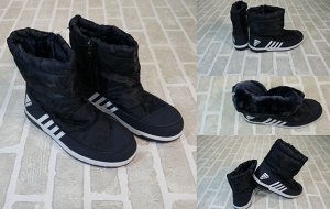 Обувь мужская 2314-2 Дутики "AD Полоски" Темно-Синии