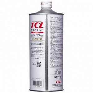 Масло моторное TCL Euro Line 5w30, синтетическое, API SP, ACEA C3, для бензинового двигателя, 1л, арт. E0010530C3