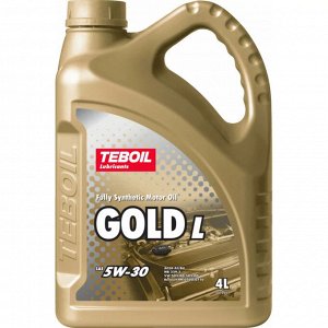 Масло моторное Teboil Gold L 5w30, синтетическое, API SP/CF, ACEA A3/B4, универсальное, 4л, арт. 3453935