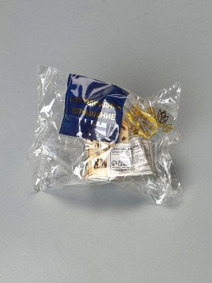 Ёлочная игрушка «Домик с колокольчиками», 6x4.5x4.5 см, от батареек, свечение тёплое белое