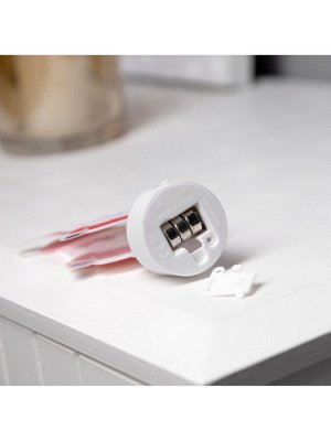 Световая картинка на подставке «Дед Мороз», 11 см, 1 LED, от батареек, свечение тёплое белое