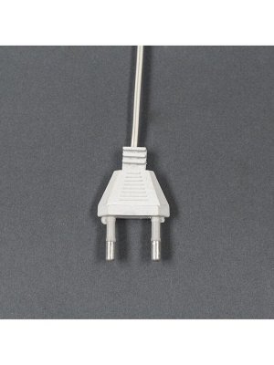 Светодиодная верхушка на ёлку «Звезда серебристая», 16 см, 10 LED, 220 В, свечение мульти