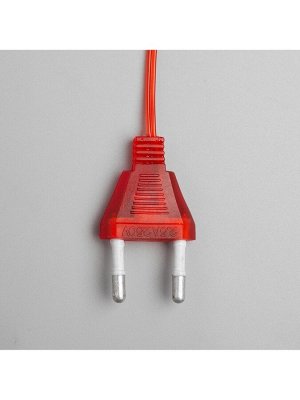 Светодиодная верхушка на ёлку «Звезда красная», 22 см, 30 LED, 220 В, свечение красное