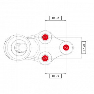 Опора шаровая CTR, арт. CB0163 (CBKD-12)