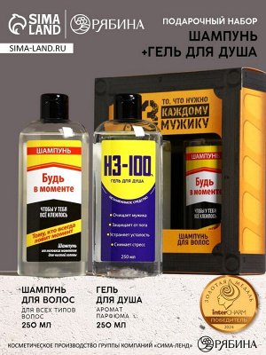 Подарочный набор HARD LINE «23 Февраля»: гель для душа и шампунь для волос, 2х250 мл