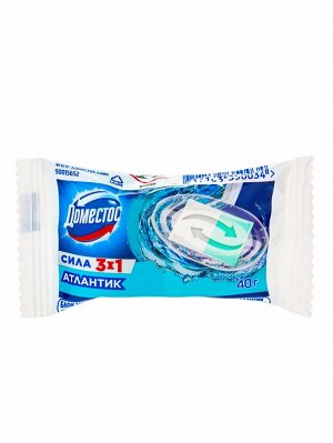 Блок гигиенический для унитаза Domestos «Атлантик», сила 3 в 1, 40 г