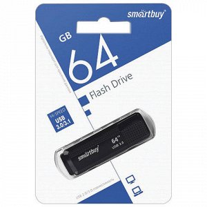 Флэш-диск 64 GB SMARTBUY Dock USB 3.0, черный, SB64GBDK-K3