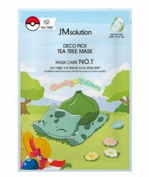 JMsolution. Тканевая маска для лица с чайным деревом (успокаивающая), DECO PICK TEATREE MASK, 30 мл