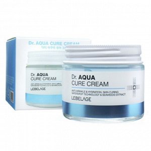 LEBELAGE. Крем для лица с Экстрактом Водорослей для обезвоженной кожи, Dr. AQUA CURE CREAM, 70 мл