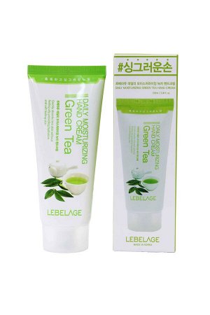 LEBELAGE. Крем для рук увлажняющий с экстрактом зеленого чая, DAILY HAND CREAM GREEN TEA, 100мл