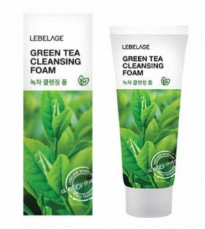 LEBELAGE. Пенка для умывания с экстрактом зеленого чая, GREEN TEA CLEANSING FOAM, 100 мл