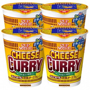 Суп-лапша NISSIN б/п карри и 4-мя видами сыра 85 гр