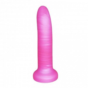 Фаллоимитатор из жидкого силикона, розовый, Ø 2,6 см, L 12,5 см