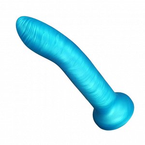 Фаллоимитатор из жидкого силикона, голубой, Ø 3,3 см, L 17 см