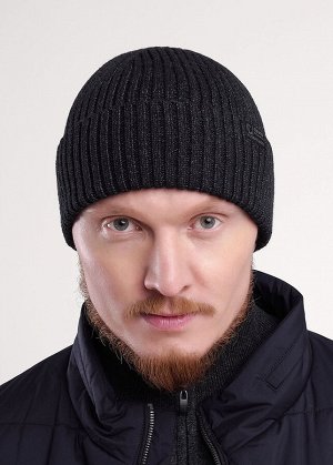 Шапка. Цвет: меланж т.серый