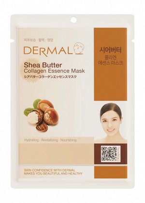 DERMAL. 219 Тканевая маска с маслом ши и коллагеном Shea Butter Collagen Essence Mask, 23гр