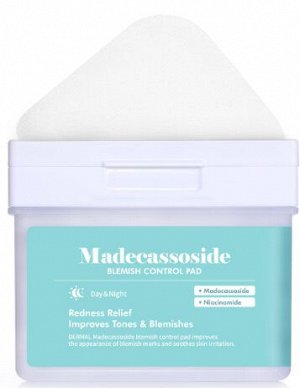 DERMAL. Корректирующие пэды с экстрактом мадекассосида, Madecassoside Blemish Control Pad, 180мл