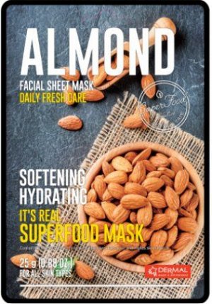 DERMAL. Маска для лица с миндалем It's Real SuperfoodMask ALMOND, 25гр.