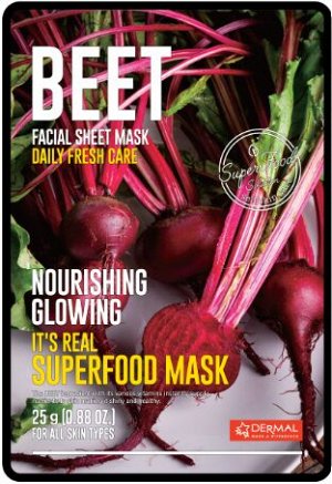 DERMAL. Маска для лица со свеклой It's Real SuperfoodMask BEET, 25гр