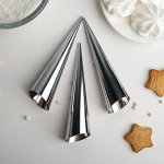 Набор форм для круассанов и трубочек, 12x3,5 см, 3 шт