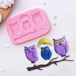 Молд силиконовый «Совы», 10?7 см