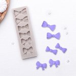 Молд силиконовый 15,5?4,5 см &quot;Шесть бантов&quot;, цвет МИКС