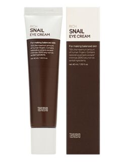 TENZERO. Восстанавливающий крем для кожи вокруг глаз с муцином улитки, RICH SNAIL EYE CREAM 2X, 40мл