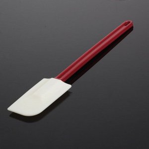 Шпатель силиконовый 40-7 см, ручка красная