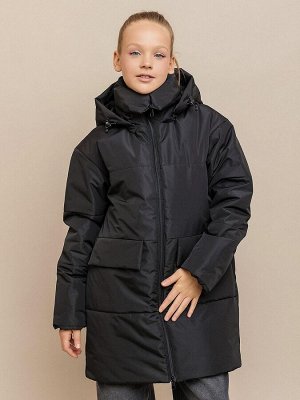 Пальто. Цвет: Черный