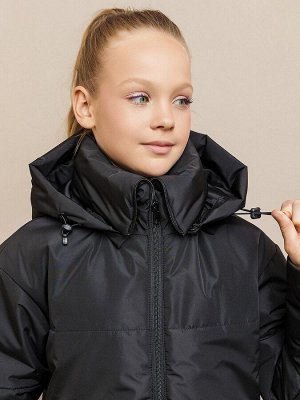 Пальто. Цвет: Черный