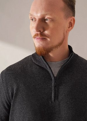 Джемпер. Цвет: мулине т.серый