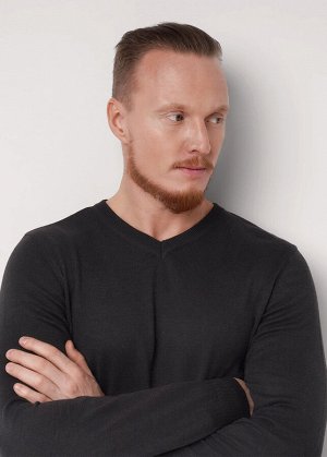 Джемпер. Цвет: меланж т.серый