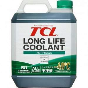 Антифриз TCL Long Life Coolant Green, LLC, зелёный, -40°C, 4л, арт. LLC01243