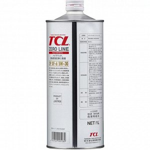 Масло моторное TCL Zero Line 5w30, синтетическое, API SP, ILSAC GF-6A, для бензинового двигателя, 1л, арт. Z0010530SP