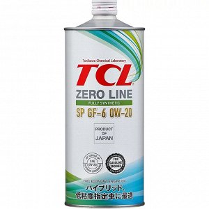 Масло моторное TCL Zero Line 0w20, синтетическое, API SP, ILSAC GF-6A, для бензинового двигателя, 1л, арт. Z0010020SP