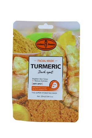 Aichun Beauty. Тканевая маска для лица с экстрактом куркумы и витамином С, 25мл