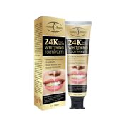 Aichun Beauty. Отбеливающая зубная паста с биозолотом, 24K Pure Gold Whitening Toothpaste, 100мл