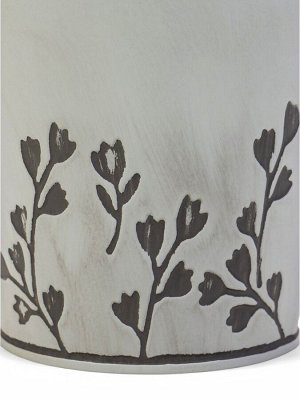 Кашпо «Ведёрко Ландыши», 12x12x11 см, бежевое