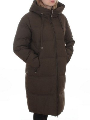 235 DK. GREEN Пальто зимнее женское (200 гр. холлофайбер)