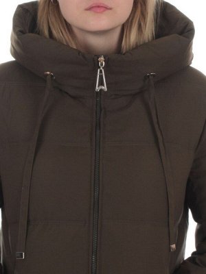 235 DK. GREEN Пальто зимнее женское (200 гр. холлофайбер)
