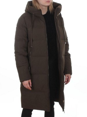 235 DK. GREEN Пальто зимнее женское (200 гр. холлофайбер)