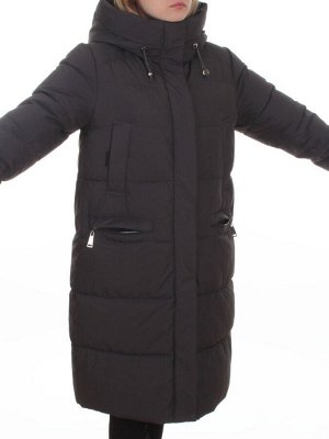 2129 DK. GRAY Пальто зимнее женское (200 гр. холлофайбер)