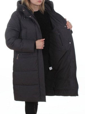 2129 DK. GRAY Пальто зимнее женское (200 гр. холлофайбер)