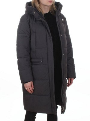 2129 DK. GRAY Пальто зимнее женское (200 гр. холлофайбер)